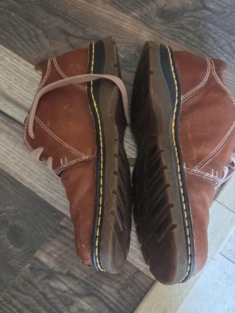 Dr. Martens Brown Leather Lace-Up  Shoes